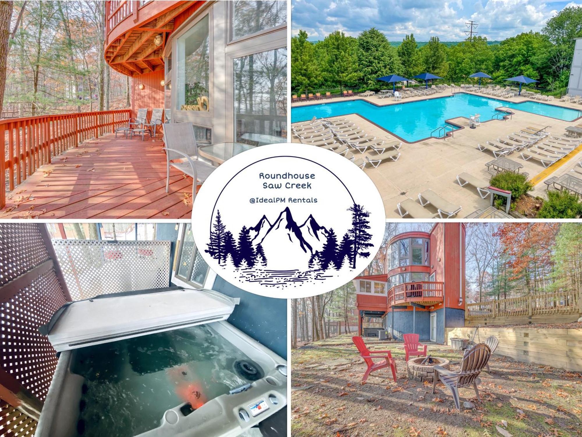 Unique Roundhouse: Hot Tub-Game Room-Firepit&More! Bushkill Exterior foto